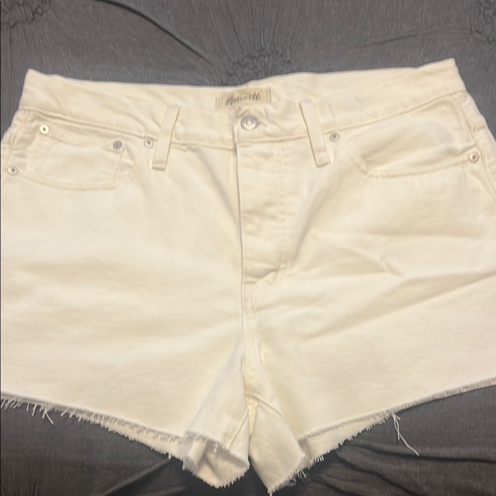 Women's Madewell white Denim Shorts